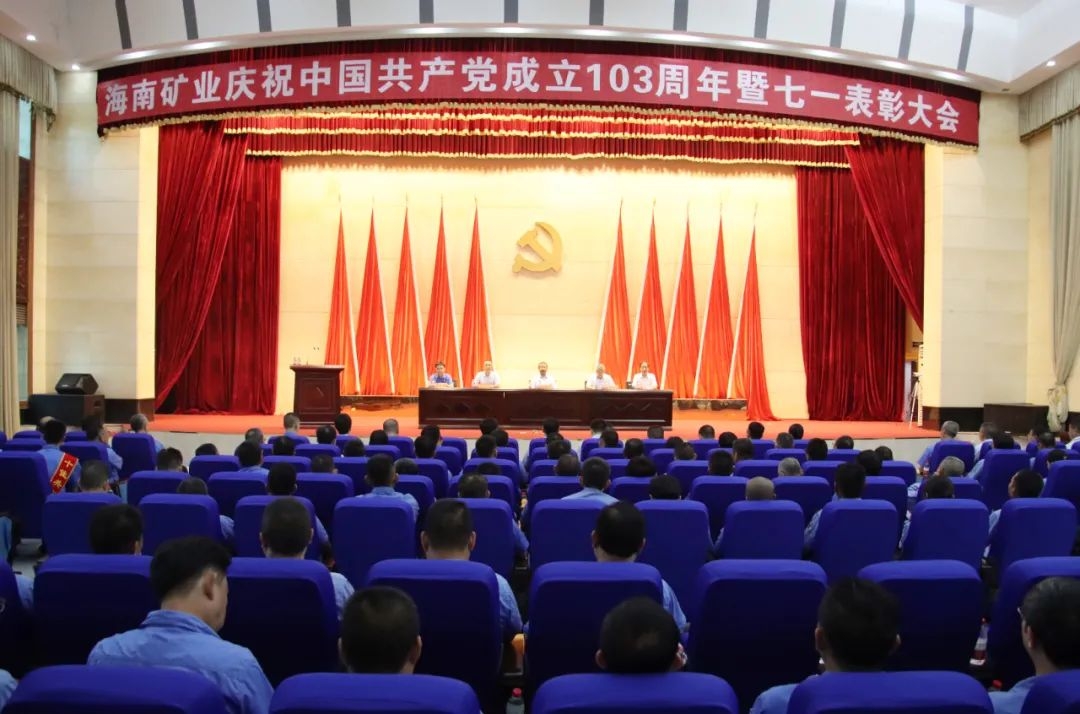 海南矿业召开庆祝中国共产党成立103周年暨七一表彰大会